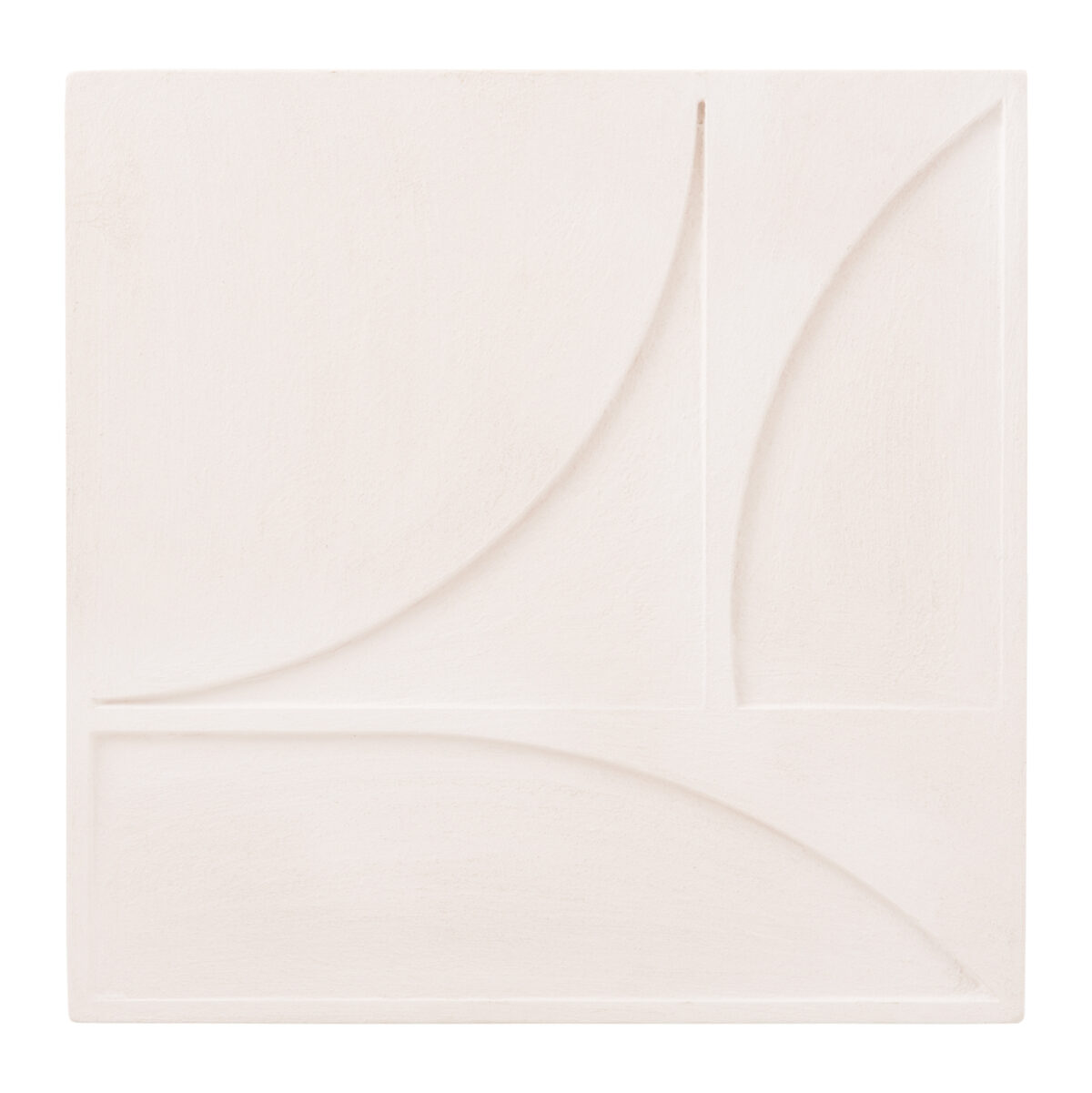 ΠΙΝΑΚΑΣ ΤΕΤΡΑΓΩΝΟΣ ΣΕΙΡΑ SANTORINI LH10.4508 MDF ΣΕ ΥΠΟΛΕΥΚΟ ΧΡΩΜΑ 80x4(πάχος)x80Υεκ. - Image 1