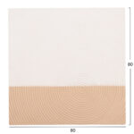 ΠΙΝΑΚΑΣ ΤΕΤΡΑΓΩΝΟΣ ΣΕΙΡΑ SANTORINI LH10.4519 MDF ΣΕ ΥΠΟΛΕΥΚΟ-ΚΑΦΕ ΧΡΩΜΑ 80x4(πάχος)x80Υεκ. - Image 2