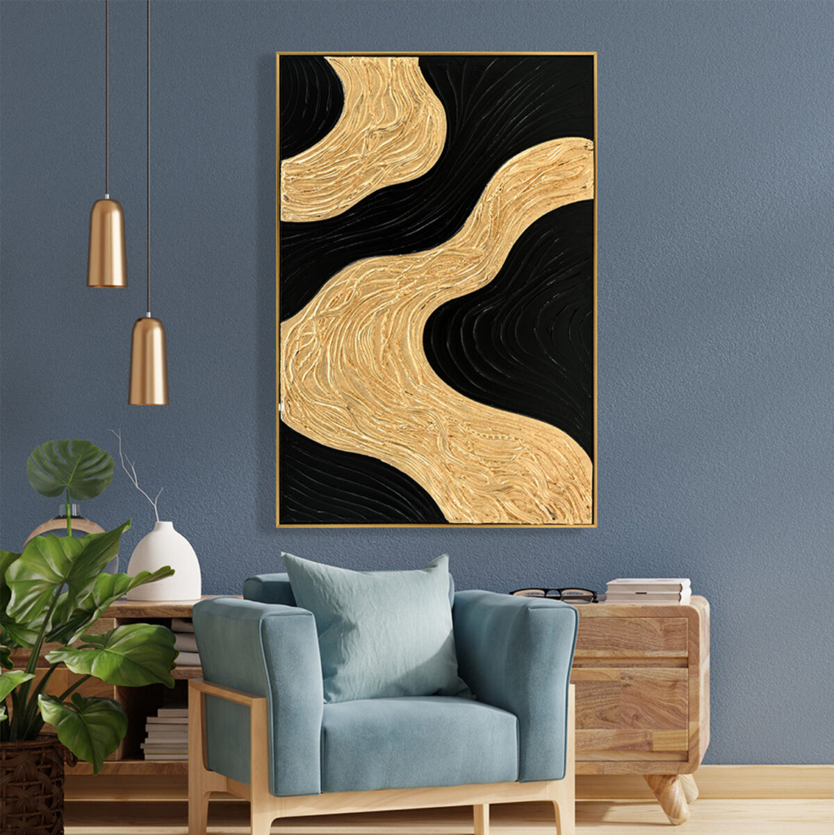 ΠΙΝΑΚΑΣ ΤΟΙΧΟΥ 3D SEDIMENT LH10.4548.01 ΚΟΡΝΙΖΑ ΜΠΕΖ-ΧΕΙΡΟΠΟΙΗΤΑ ΣΧΕΔΙΑ 62x4,5Χ92Υεκ. - Image 3