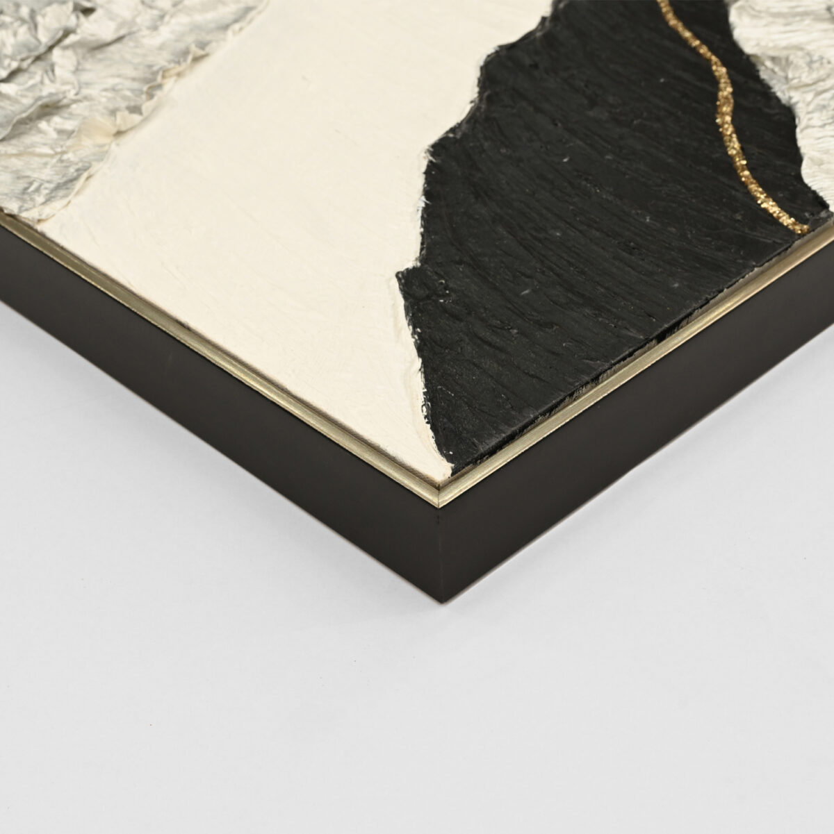ΠΙΝΑΚΑΣ ΤΟΙΧΟΥ ABSTRACT LH10.4553.02 ΜΕ ΚΟΡΝΙΖΑ ΜΠΕΖ-ΚΑΜΒΑΣ-ΧΕΙΡΟΠΟΙΗΤΟΣ 82x4.5x122Υεκ - Image 4