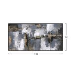 ΠΙΝΑΚΑΣ ΤΟΙΧΟΥ SEDIMENT LH10.4576 ΜΕ ΚΟΡΝΙΖΑ ΜΑΥΡΗ-ΚΑΜΒΑΣ 142x4.5x72Υεκ - Image 2