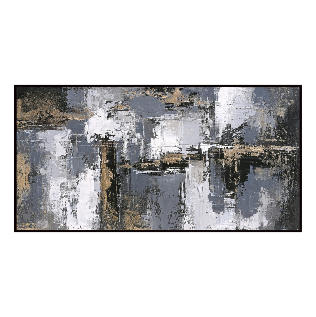 pinakas-toichoy-abstract-fb94576-me-korn ΠΙΝΑΚΑΣ ΤΟΙΧΟΥ SEDIMENT LH10.4576 ΜΕ ΚΟΡΝΙΖΑ ΜΑΥΡΗ-ΚΑΜΒΑΣ 142x4.5x72Υεκ - Image 1