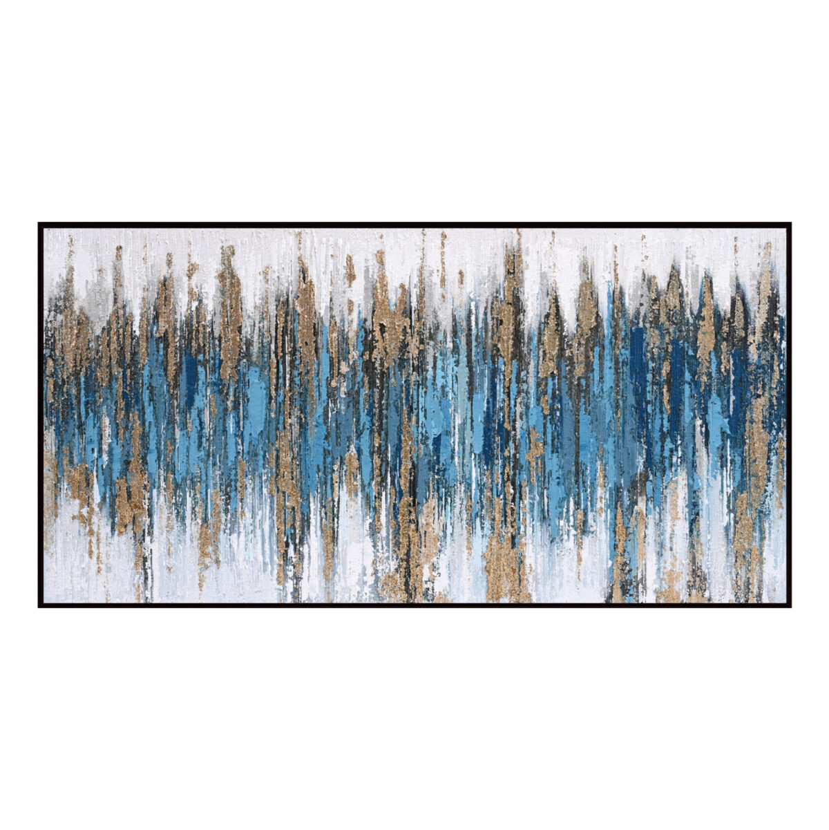 pinakas-toichoy-abstract-mple-fb9457402- ΠΙΝΑΚΑΣ ΤΟΙΧΟΥ SEDIMENT (ΜΠΛΕ) LH10.4574.02 ΜΕ ΚΟΡΝΙΖΑ ΜΑΥΡΗ-ΚΑΜΒΑΣ 142x4.5x72Υεκ - Image 1