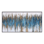 ΠΙΝΑΚΑΣ ΤΟΙΧΟΥ SEDIMENT (ΜΠΛΕ) LH10.4574.02 ΜΕ ΚΟΡΝΙΖΑ ΜΑΥΡΗ-ΚΑΜΒΑΣ 142x4.5x72Υεκ