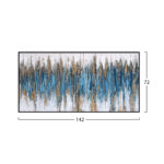 ΠΙΝΑΚΑΣ ΤΟΙΧΟΥ SEDIMENT (ΜΠΛΕ) LH10.4574.02 ΜΕ ΚΟΡΝΙΖΑ ΜΑΥΡΗ-ΚΑΜΒΑΣ 142x4.5x72Υεκ - Image 2