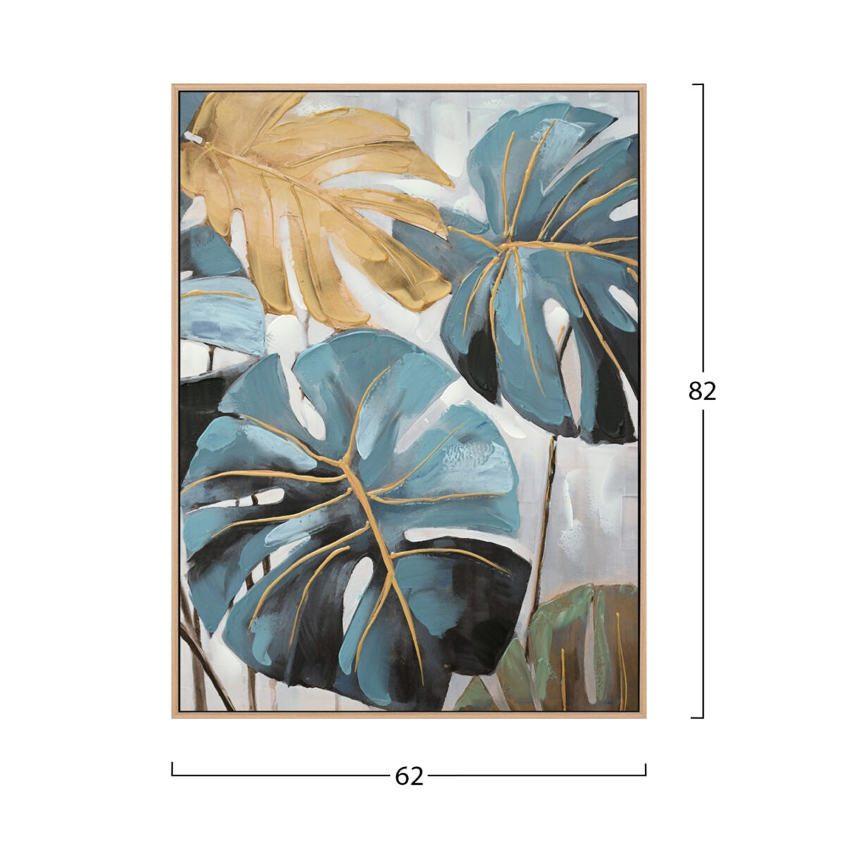 ΠΙΝΑΚΑΣ TOIXOY TROPICO LH10.4542 ΚΟΡΝΙΖΑ ΜΠΕΖ-ΚΑΜΒΑΣ ΕΚΤΥΠΩΣΗ 62x4,5x82Υεκ. - Image 2