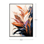 ΠΙΝΑΚΑΣ TOIXOY TROPICO LH10.4547.02 ΚΟΡΝΙΖΑ ΜΑΥΡΗ-ΚΑΜΒΑΣ ΕΚΤΥΠΩΣΗ ΦΥΛΛΑ 52,5x2,8x72,5Υεκ. - Image 2