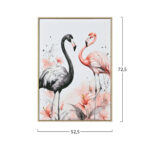 ΠΙΝΑΚΑΣ TOIXOY FLAMINGOS LH10.4562 ΜΕ ΚΟΡΝΙΖΑ ΜΠΕΖ-ΚΑΜΒΑΣ ΕΚΤΥΠΩΣΗ 52,5x2,8x72,5Υεκ. - Image 2