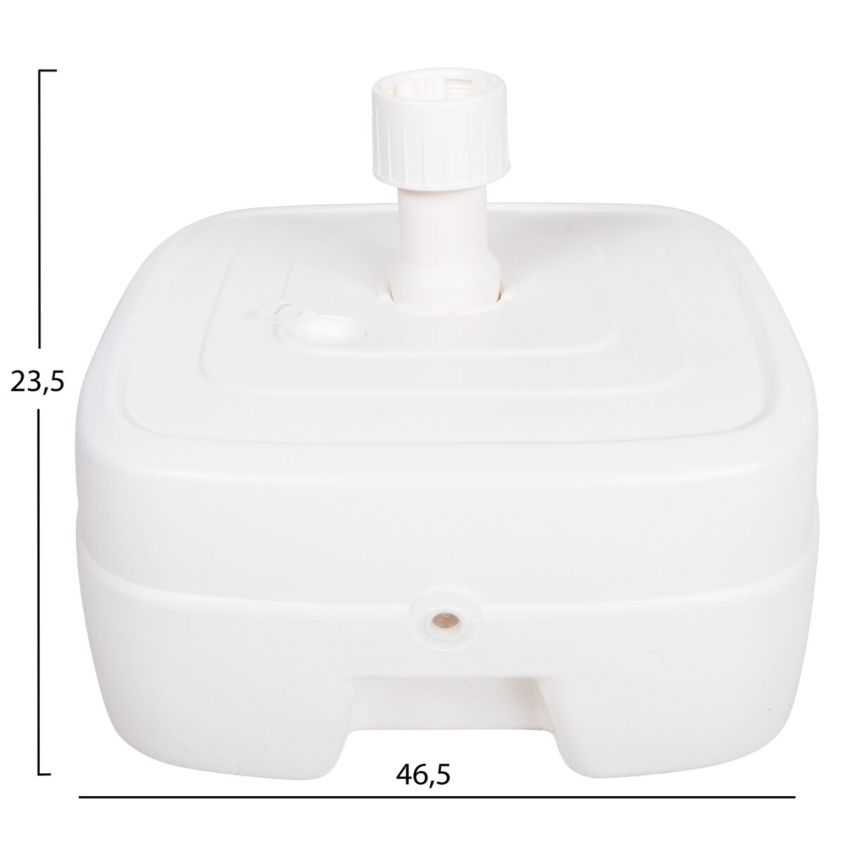 ΠΛΑΣΤΙΚΗ ΒΑΣΗ ΟΜΠΡΕΛΑΣ ΜΕ ΡΟΔΑ SOLBAS LH10.6113.01 ΛΕΥΚΗ- ΚΟΝΤΑΡΙ 33/50mm 46,5x23,5Υ - Image 2