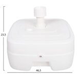 ΠΛΑΣΤΙΚΗ ΒΑΣΗ ΟΜΠΡΕΛΑΣ ΜΕ ΡΟΔΑ SOLBAS LH10.6113.01 ΛΕΥΚΗ- ΚΟΝΤΑΡΙ 33/50mm 46,5x23,5Υ - Image 2