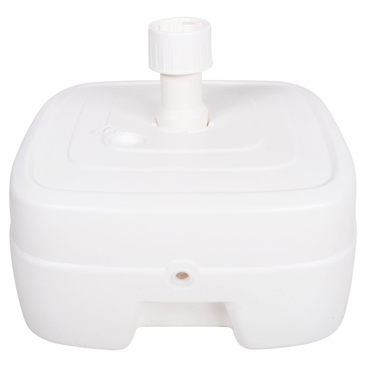 ΠΛΑΣΤΙΚΗ ΒΑΣΗ ΟΜΠΡΕΛΑΣ ΜΕ ΡΟΔΑ SOLBAS LH10.6113.01 ΛΕΥΚΗ- ΚΟΝΤΑΡΙ 33/50mm 46,5x23,5Υ - Image 1