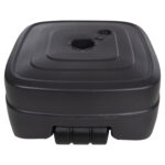 ΠΛΑΣΤΙΚΗ ΒΑΣΗ ΟΜΠΡΕΛΑΣ ΜΕ ΡΟΔΑ SOLBAS LH10.6113.02 ΑΝΘΡΑΚΙ- ΚΟΝΤΑΡΙ 33/50mm 46,5x23,5Υ - Image 4