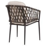 ΠΟΛΥΘΡΟΝΑ ΑΛΟΥΜΙΝΙΟΥ BOLLY LH10.6080 ΚΑΦΕ-ΣΥΝΘ.RATTAN ΚΑΦΕ-ΜΠΕΖ ΜΑΞΙΛΑΡΙΑ 58,5x67x86Υεκ - Image 5