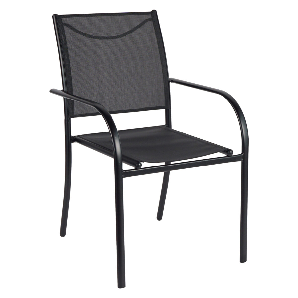 polythrona-exchoroy-fb9597603-metallo-ma ΠΟΛΥΘΡΟΝΑ ΕΞ.ΧΩΡΟΥ REDAN LH10.5976.03 ΜΕΤΑΛΛΟ ΜΑΥΡΟ-TEXTILENE ΜΑΥΡΟ 56x60x88Υεκ - Image 1