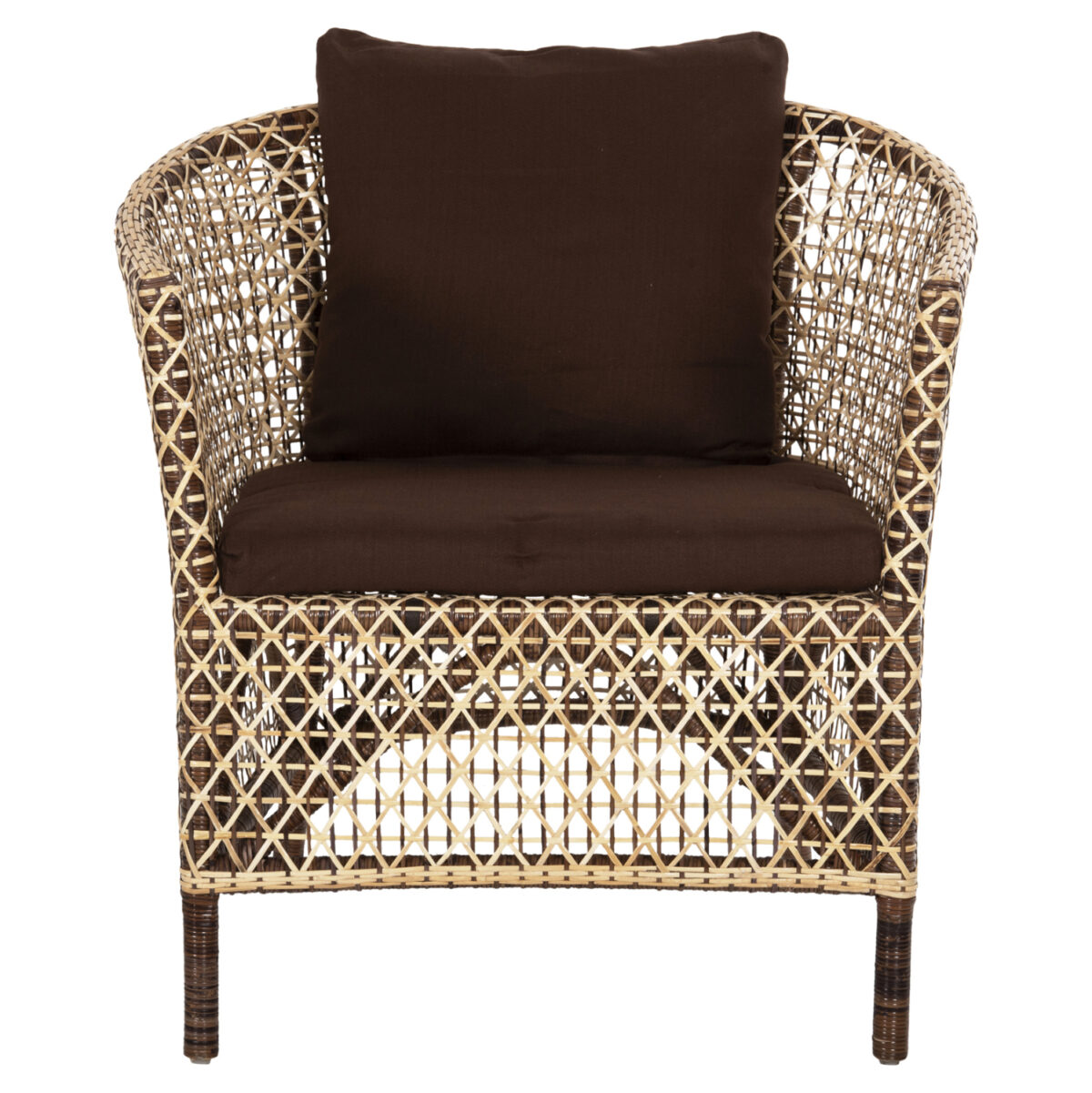 ΠΟΛΥΘΡΟΝΑ ΕΞΩΤ.ΧΩΡΟΥ LH10.6111 SILMAR-RATTAN ΚΑΦΕ ΚΑΙ ΦΥΣΙΚΟ-ΜΑΞΙΛΑΡΙΑ ΚΑΦΕ 82x76x85Υεκ - Image 3