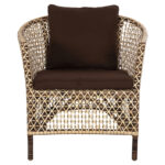 ΠΟΛΥΘΡΟΝΑ ΕΞΩΤ.ΧΩΡΟΥ LH10.6111 SILMAR-RATTAN ΚΑΦΕ ΚΑΙ ΦΥΣΙΚΟ-ΜΑΞΙΛΑΡΙΑ ΚΑΦΕ 82x76x85Υεκ - Image 3