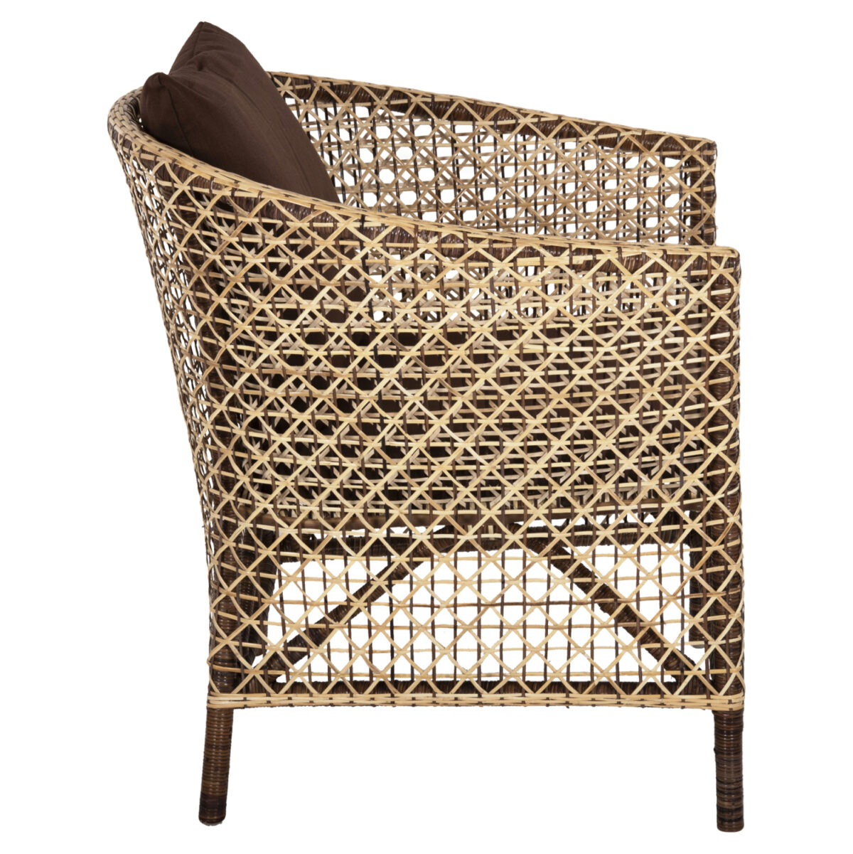 ΠΟΛΥΘΡΟΝΑ ΕΞΩΤ.ΧΩΡΟΥ LH10.6111 SILMAR-RATTAN ΚΑΦΕ ΚΑΙ ΦΥΣΙΚΟ-ΜΑΞΙΛΑΡΙΑ ΚΑΦΕ 82x76x85Υεκ - Image 4