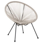 ΠΟΛΥΘΡΟΝΑ LH10.5872.03 ΤΥΠΟΥ ΦΩΛΙΑ ΜΕΤΑΛ. ACAPULCO ΜΑΥΡΗ-ΕΚΡΟΥ ΣΥΝΘ. RATTAN 71x72x80Υεκ