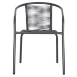 ΠΟΛΥΘΡΟΝΑ SWIFTER LH10.5969.01 ΜΕΤΑΛΛΟ ΓΚΡΙ-ΣΥΝΘ. RATTAN ΓΚΡΙ 54x61x75Υεκ. - Image 3