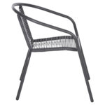 ΠΟΛΥΘΡΟΝΑ SWIFTER LH10.5969.01 ΜΕΤΑΛΛΟ ΓΚΡΙ-ΣΥΝΘ. RATTAN ΓΚΡΙ 54x61x75Υεκ. - Image 4