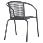 ΠΟΛΥΘΡΟΝΑ SWIFTER LH10.5969.01 ΜΕΤΑΛΛΟ ΓΚΡΙ-ΣΥΝΘ. RATTAN ΓΚΡΙ 54x61x75Υεκ. - Image 5