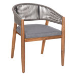 ΠΟΛΥΘΡΟΝΑ NAVAN LH10.6135.01 ΞΥΛΟ ΑΚΑΚΙΑΣ ΦΥΣΙΚΟ-ΣΧΟΙΝΙ NYLON ΓΚΡΙ 59x58x76Υεκ.