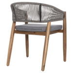 ΠΟΛΥΘΡΟΝΑ NAVAN LH10.6135.01 ΞΥΛΟ ΑΚΑΚΙΑΣ ΦΥΣΙΚΟ-ΣΧΟΙΝΙ NYLON ΓΚΡΙ 59x58x76Υεκ. - Image 5