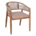 ΠΟΛΥΘΡΟΝΑ NAVAN LH10.6135.02 ΞΥΛΟ ΑΚΑΚΙΑΣ ΦΥΣΙΚΟ-ΣΧΟΙΝΙ NYLON ΜΠΕΖ 59x58x76Υεκ.