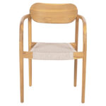 ΠΟΛΥΘΡΟΝΑ OSLO LH10.9636.07 ΞΥΛΟ TEAK ΦΥΣΙΚΟ & ΜΠΕΖ ΣΧΟΙΝΙ 55x54x80Yεκ. - Image 3