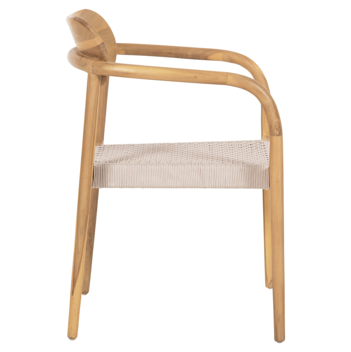 ΠΟΛΥΘΡΟΝΑ OSLO LH10.9636.07 ΞΥΛΟ TEAK ΦΥΣΙΚΟ & ΜΠΕΖ ΣΧΟΙΝΙ 55x54x80Yεκ. - Image 4