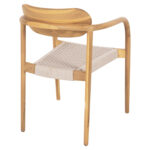 ΠΟΛΥΘΡΟΝΑ OSLO LH10.9636.07 ΞΥΛΟ TEAK ΦΥΣΙΚΟ & ΜΠΕΖ ΣΧΟΙΝΙ 55x54x80Yεκ. - Image 5