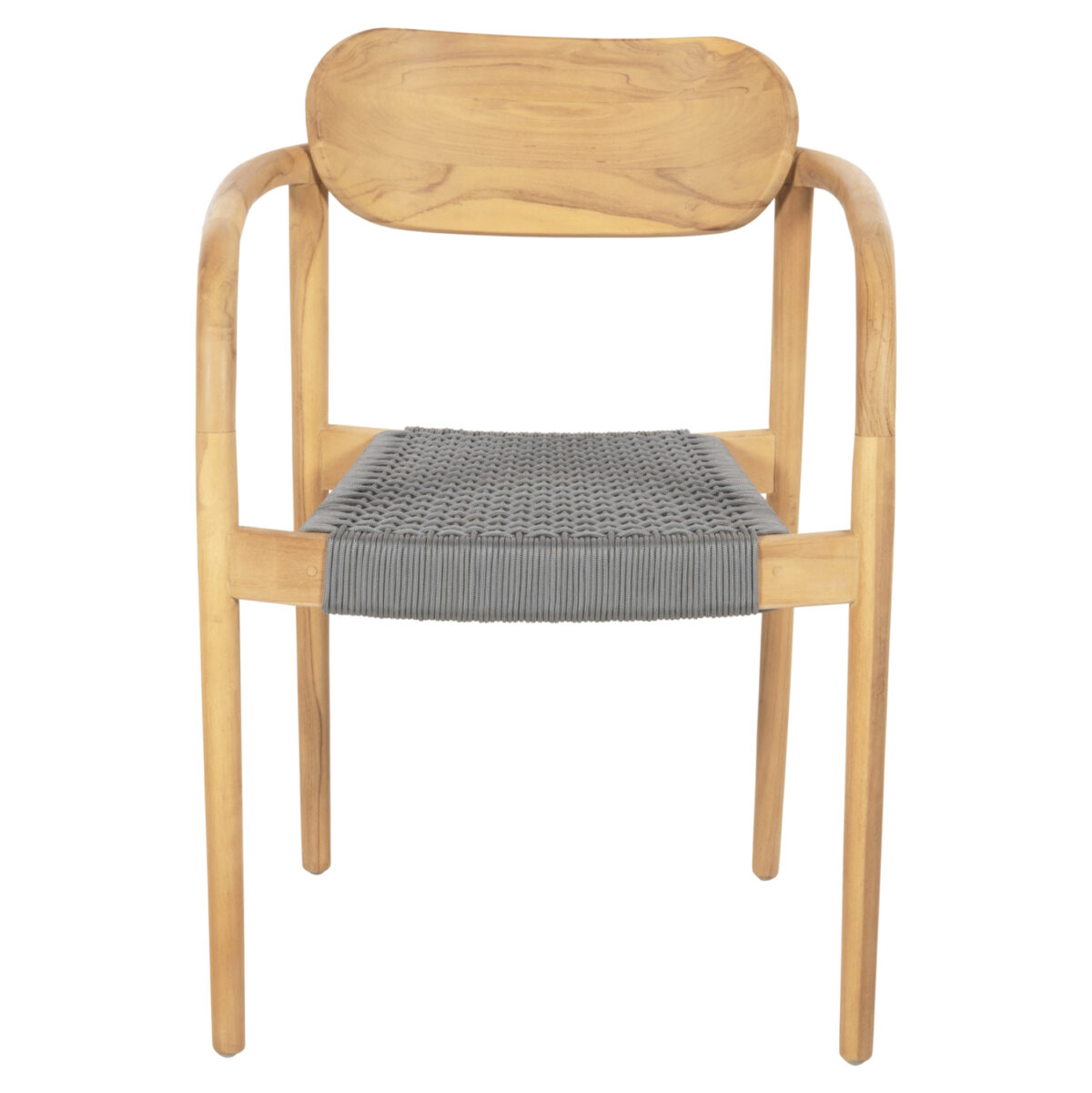 ΠΟΛΥΘΡΟΝΑ OSLO LH10.9636.08 ΞΥΛΟ TEAK ΦΥΣΙΚΟ & ΓΚΡΙ ΣΧΟΙΝΙ 55x54x80Yεκ. - Image 3