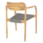 ΠΟΛΥΘΡΟΝΑ OSLO LH10.9636.08 ΞΥΛΟ TEAK ΦΥΣΙΚΟ & ΓΚΡΙ ΣΧΟΙΝΙ 55x54x80Yεκ. - Image 5