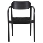 ΠΟΛΥΘΡΟΝΑ OSLO LH10.9636.12 ΞΥΛΟ TEAK ΜΑΥΡΟ & ΜΑΥΡΟ ΣΧΟΙΝΙ 55x54x80Yεκ. - Image 3