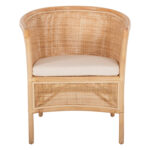 ΠΟΛΥΘΡΟΝΑ APRON LH10.9818 RATTAN ΠΛΕΚΤΟ ΣΕ ΦΥΣΙΚΟ-ΛΕΥΚΟ ΜΑΞΙΛΑΡΙ 75x70x85Υεκ. - Image 3