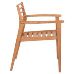 ΠΟΛΥΘΡΟΝΑ MOOSEN LH10.9936 ΜΑΣΙΦ ΞΥΛΟ TEAK ΣΕ ΦΥΣΙΚΟ 59x60x78,5Υ - Image 4