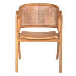 ΠΟΛΥΘΡΟΝΑ KENLEE LH10.9872 ΦΡΑΞΙΝΟΣ ΚΑΙ ΦΥΣΙΚΟ RATTAN RATTAN ΣΕ ΦΥΣΙΚΟ 57,5x55x81Yεκ. - Image 3