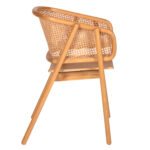 ΠΟΛΥΘΡΟΝΑ KENLEE LH10.9872 ΦΡΑΞΙΝΟΣ ΚΑΙ ΦΥΣΙΚΟ RATTAN RATTAN ΣΕ ΦΥΣΙΚΟ 57,5x55x81Yεκ. - Image 4