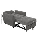 ΠΟΛΥΘΡΟΝΑ-ΚΡΕΒΑΤΙ ORYN LH10.3307.01 ΓΚΡΙ ΥΦΑΣΜΑ 89x85x84Υεκ. - Image 4