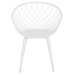 ΠΟΛΥΘΡΟΝΑ ΠΟΛΥΠΡΟΠΥΛΕΝΙΟΥ ARIADNE LH10.8001.31 ΛΕΥΚΗ ΜΕ ΛΕΥΚΑ ΜΕΤΑΛ.ΠΟΔΙΑ 62x54x81Υεκ. - Image 3