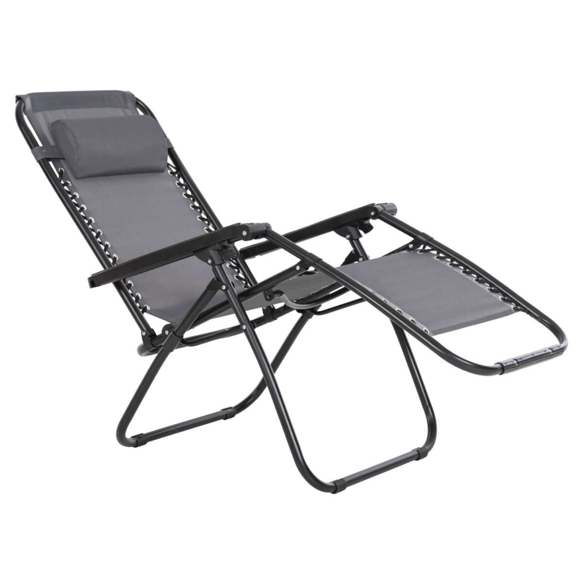 ΠΟΛΥΘΡΟΝΑ RELAX COMPANION LH10.5095.11 ΓΚΡΙ TEXTILENE-ΜΑΥΡΟ ΜΕΤΑΛΛΟ 67x145x110Υεκ. - Image 3