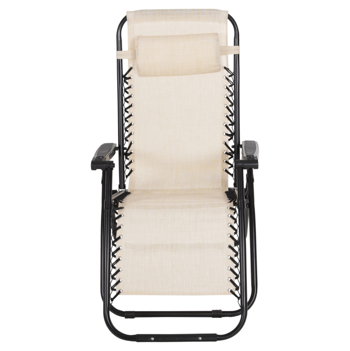 ΠΟΛΥΘΡΟΝΑ RELAX COMPANION LH10.5095.12 ΜΠΕΖ TEXTILENE-ΜΑΥΡΟ ΜΕΤΑΛΛΟ 67x145x110Υεκ. - Image 4
