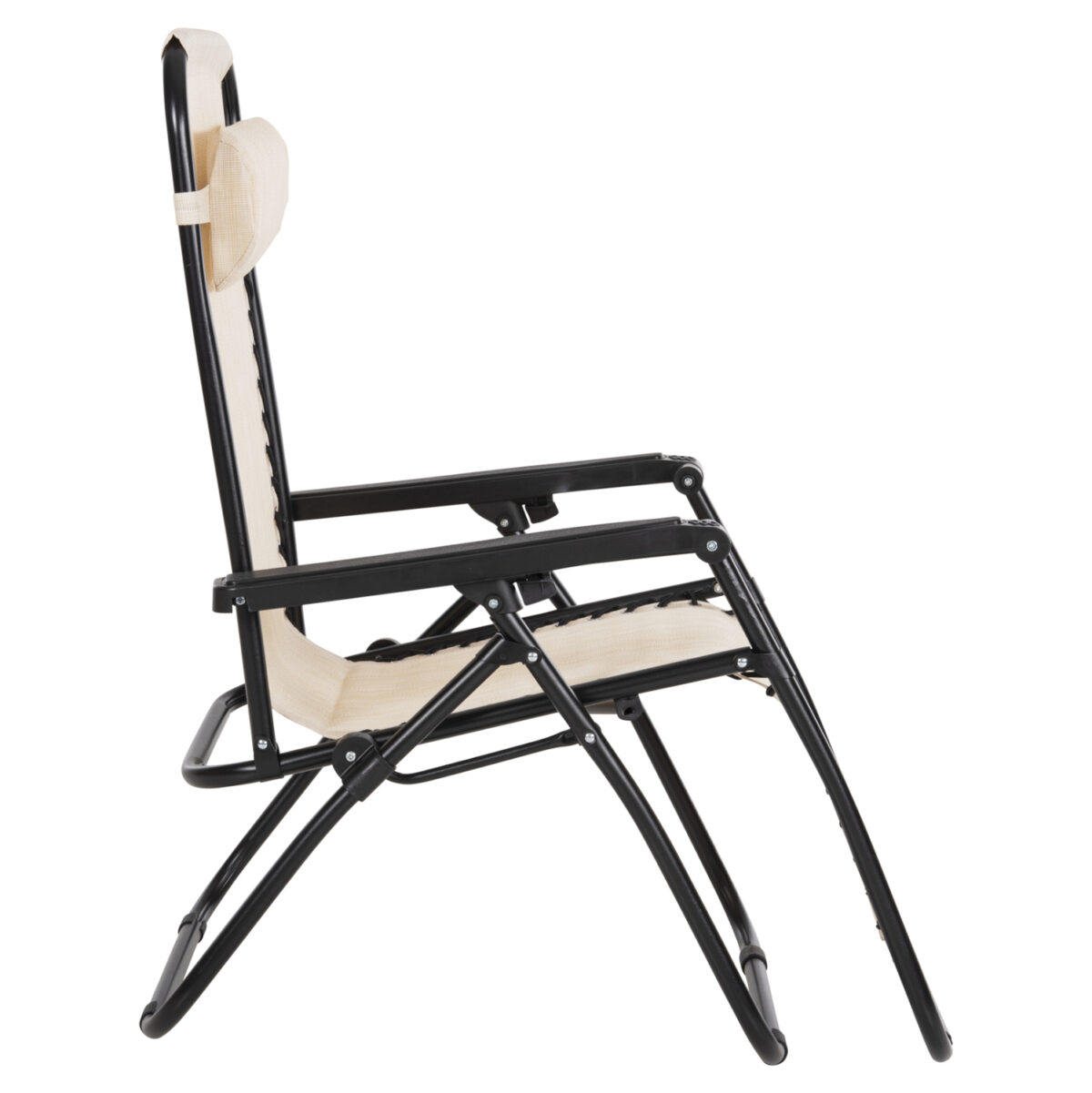 ΠΟΛΥΘΡΟΝΑ RELAX COMPANION LH10.5095.12 ΜΠΕΖ TEXTILENE-ΜΑΥΡΟ ΜΕΤΑΛΛΟ 67x145x110Υεκ. - Image 5