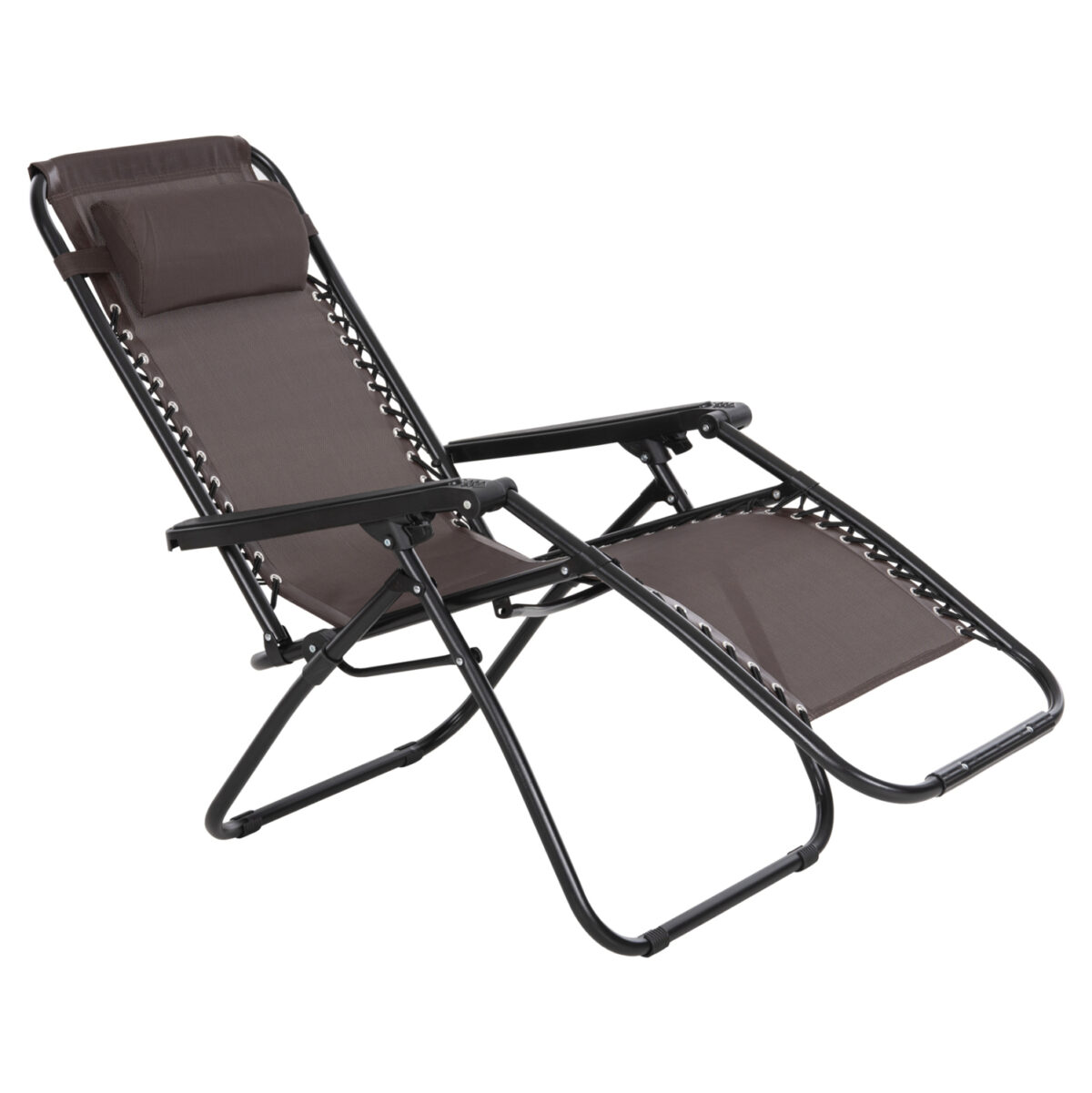 ΠΟΛΥΘΡΟΝΑ RELAX COMPANION LH10.5095.13 ΚΑΦΕ TEXTILENE-ΜΑΥΡΟ ΜΕΤΑΛΛΟ 67x145x110Υεκ. - Image 3