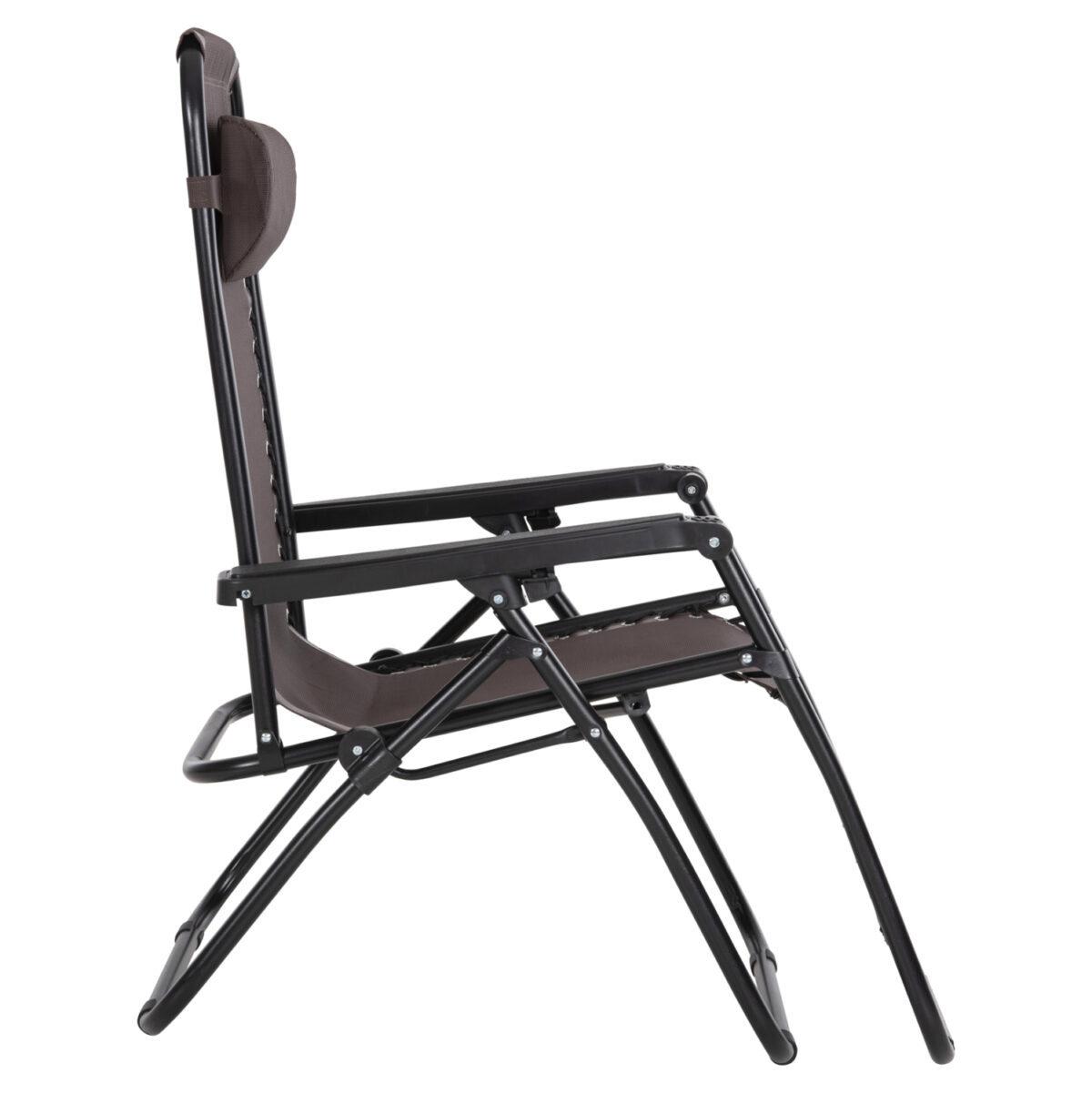 ΠΟΛΥΘΡΟΝΑ RELAX COMPANION LH10.5095.13 ΚΑΦΕ TEXTILENE-ΜΑΥΡΟ ΜΕΤΑΛΛΟ 67x145x110Υεκ. - Image 5