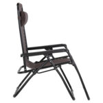 ΠΟΛΥΘΡΟΝΑ RELAX COMPANION LH10.5095.13 ΚΑΦΕ TEXTILENE-ΜΑΥΡΟ ΜΕΤΑΛΛΟ 67x145x110Υεκ. - Image 5