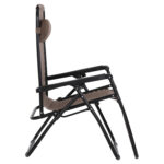 ΠΟΛΥΘΡΟΝΑ RELAX COMPANION LH10.5095.14 ΣΑΜΠΑΝΙ TEXTILENE-ΜΑΥΡΟ ΜΕΤΑΛΛΟ 67x145x110Υεκ. - Image 5
