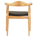 ΠΟΛΥΘΡΟΝΑ ΤΡΑΠΕΖΑΡΙΑΣ ADOR LH10.9948.01 RUBBERWOOD ΣΕ ΟΑΚ ΚΑΙ ΜΑΥΡΟ PU 62x54x76,5Υεκ - Image 5