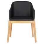 ΠΟΛΥΘΡΟΝΑ ΤΡΑΠΕΖΑΡΙΑΣ FURLAN LH10.9949.01 RUBBERWOOD ΣΕ ΟΑΚ-ΜΑΥΡΟ PU 54,5x58x78Υεκ. - Image 3