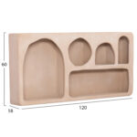 ΡΑΦΙ ΤΟΙΧΟΥ ΣΕΙΡΑ SANTORINI LH10.18063.02 MDF ΣΕ ΚΑΦΕ 120x18x60Υεκ. - Image 2